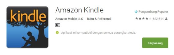 kindle - Aplikasi Terbaik Untuk Membaca e-Book di Smartphone
