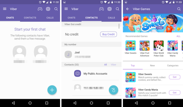 android-messaging-apps-viber - Aplikasi Pesan Teks Atau Text Messaging Gratis Terbaik Untuk Smartphone