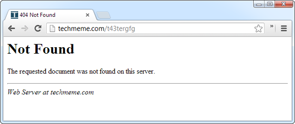 404 Not Found - Jenis-jenis browser error