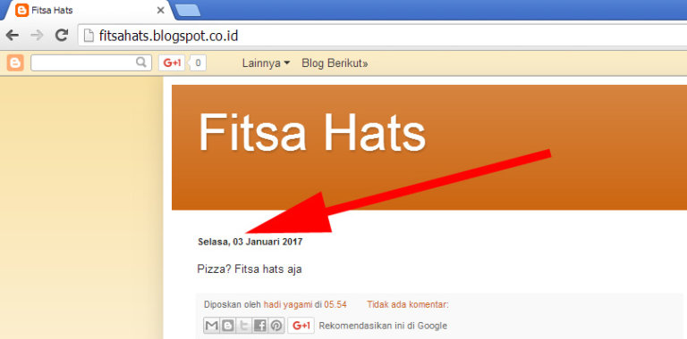 blogspot - Domain Fitsa Hats Pun Sudah Di "Amankan" Para Brogger