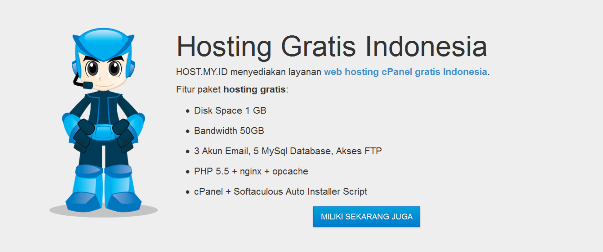 web.host.my.id Hosting Gratis Terbaik