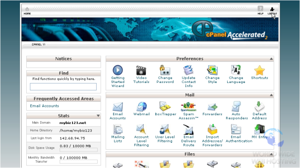 cPanel - Control Panel Web Hosting Paling Top